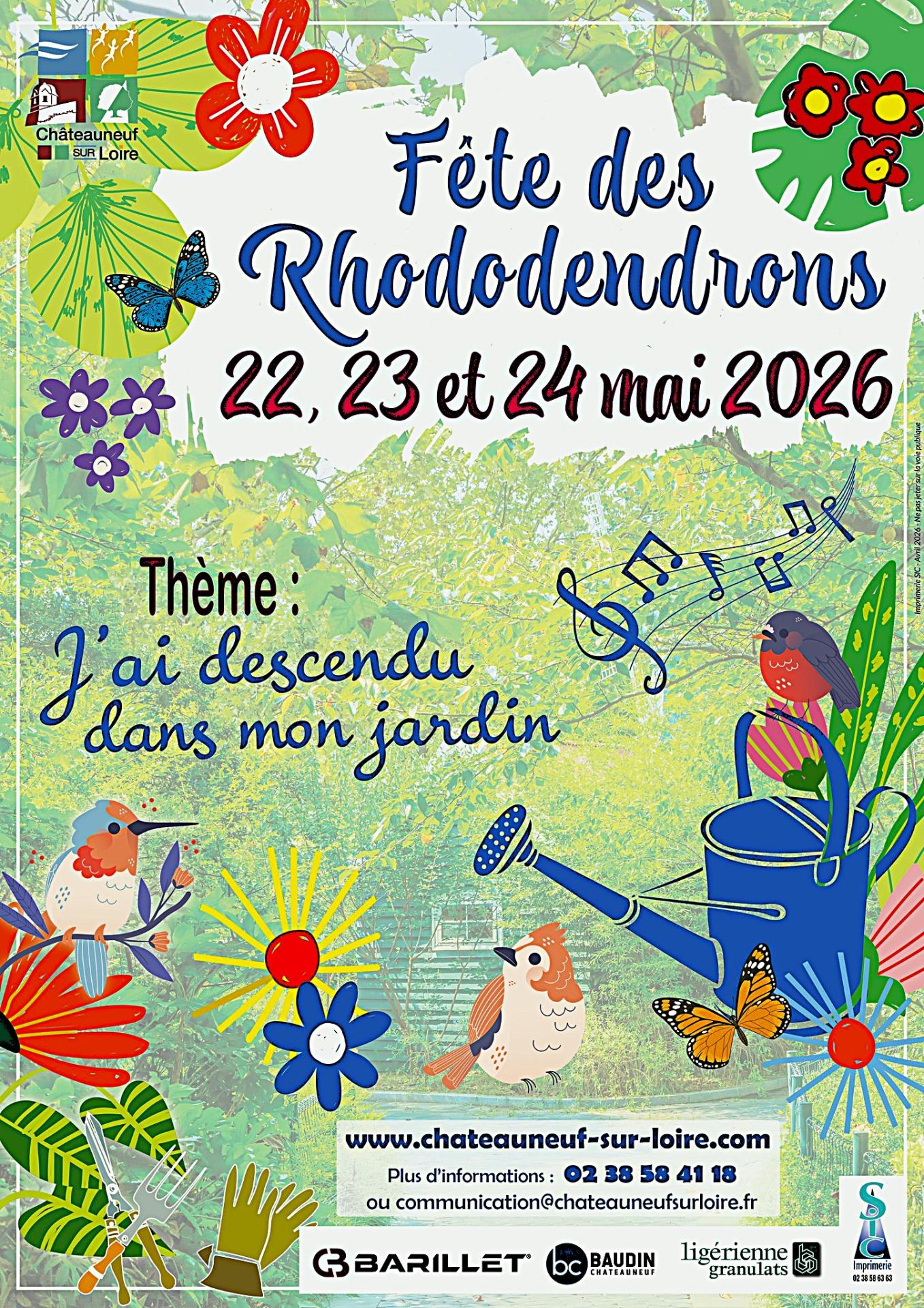 Affiche fete des rhodo